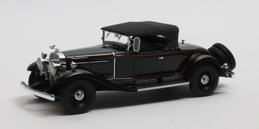 Cadillac V-16 452 Roadster Fleetwood Gesloten 1930 Zwart - 1:43